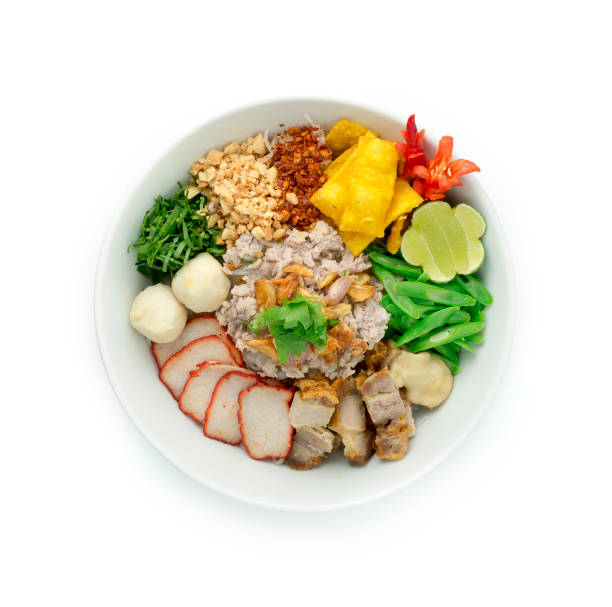 istock Thai Tom Yum Sukhothai Noodles style without Soup (Fine cut white Rice Noodles Dried Soup) 1226239856