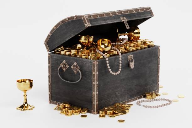 istock Realistic 3D Render of Treasure Chest 1226240020