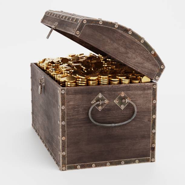 istock Realistic 3D Render of Treasure Chest 1226240048