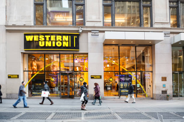 Western Union New York City stock photo