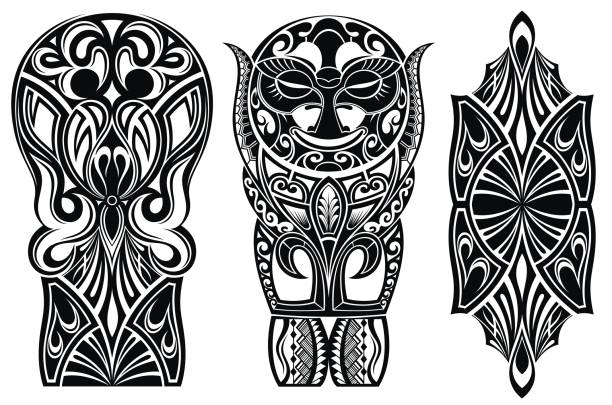 Background Of Tribal Tattoos On Chest Illustrations, Royalty-Free Vector  Graphics & Clip Art - iStock