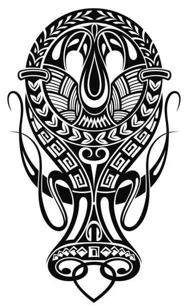 Background Of Tribal Tattoos On Chest Illustrations, Royalty-Free Vector  Graphics & Clip Art - iStock