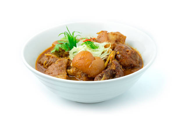 Thai Northern Style Pork Curry This Hang Lay Curry recipe comes all the way from India through the northern Burmese border stock photo