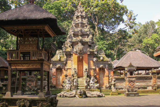 istock Worship shrine at hindu temple, Ubud Monkey Forest 1226246839