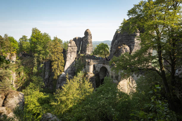 istock Panorama of the Bastei at Elbe Sandstone Mountains 1226248764