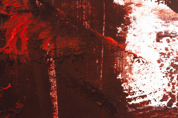 istock Black and red hand painted acrylic background 1226251709