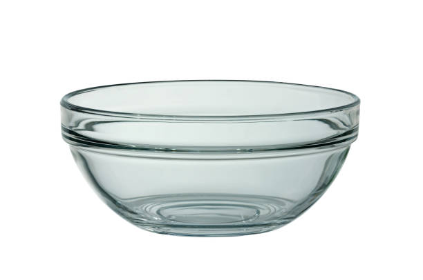 istock Large glass plate, salad bowl. Empty isolated on a white background 1226252911