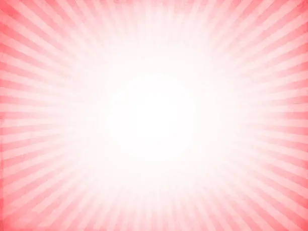 Vector illustration of Vector background in two shades of soft pink colour, defused backgrounds with sunburst