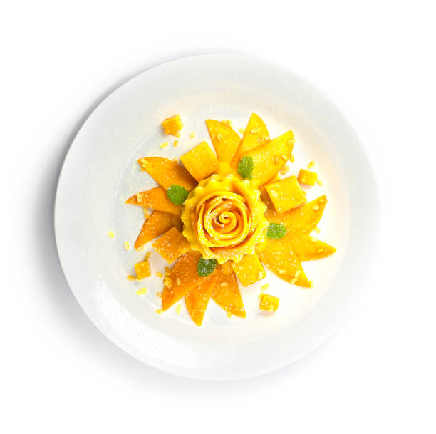 istock Mango Pudding with Coconut milk and Mango Sauce Dessert Sweet Dish in Summer 1226261390