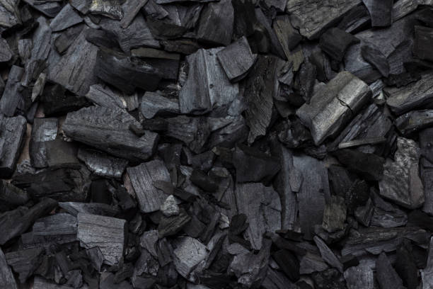 istock Charcoal for barbecue. Close-up. Flat lay. 1226263248