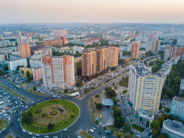 Rostov-on-Don. Russia. 09/2019. Aerial view of the city. Rostov-on-Don. Russia. 09/2019. Aerial view of the city. rostov on don stock pictures, royalty-free photos & images