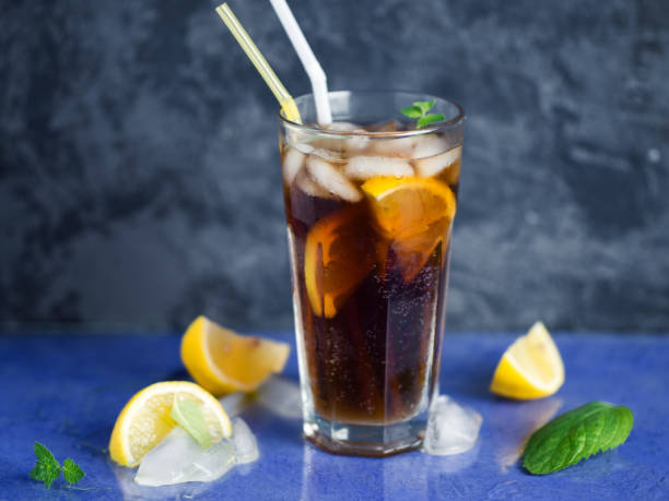 istock Classic long island iced tea, cocktails with strong drinks . Vodka,gin, rum, tequila and lemon juice with Cola and ice 1226265705