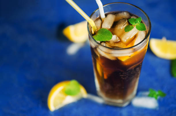 istock Classic long island iced tea, cocktails with strong drinks . Vodka,gin, rum, tequila and lemon juice with Cola and ice 1226265710