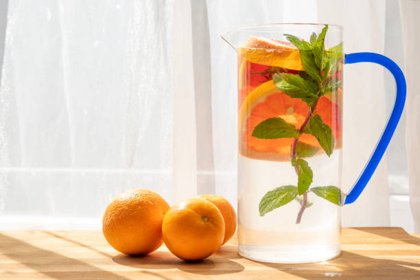 istock Vitamin and alkaline detox water under sunlight. 1226265791