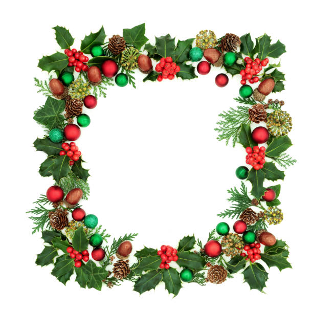 istock Square Christmas Wreath Decoration 1226268492