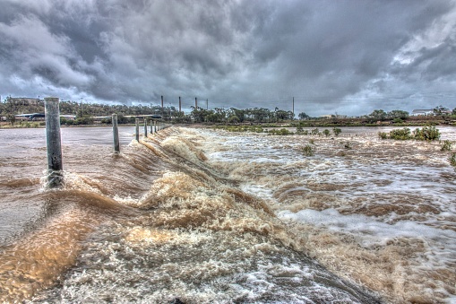 River torrent and flood