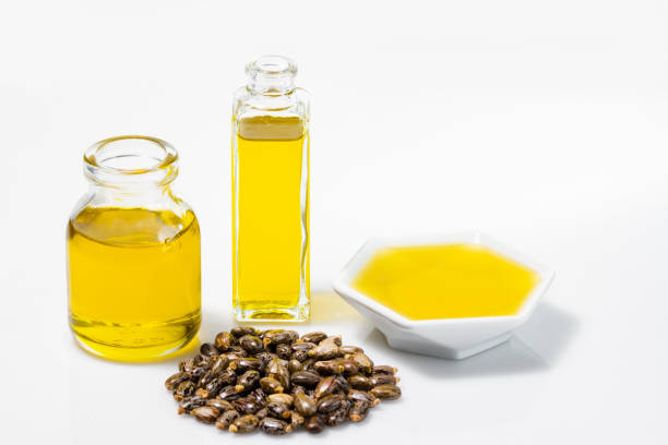 istock castor oil and grains in bow 1226270566