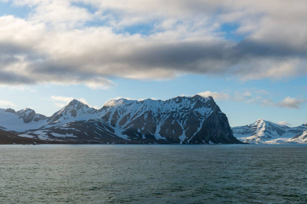 istock Arctic landscape with sea and mountains in Svalbard, Norway 1226277975