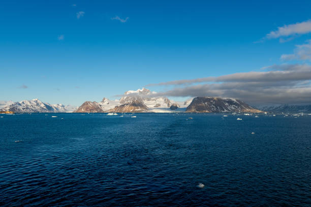 istock Arctic landscape with sea and mountains in Svalbard, Norway 1226278005