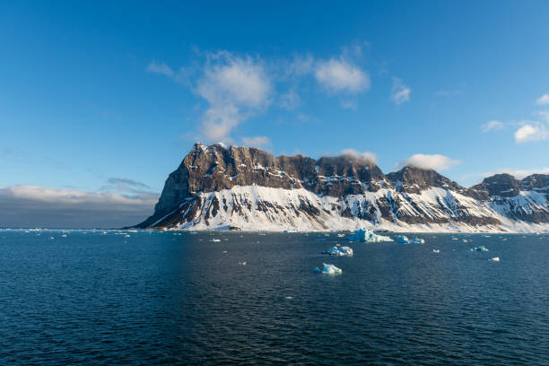 istock Arctic landscape with sea and mountains in Svalbard, Norway 1226278093