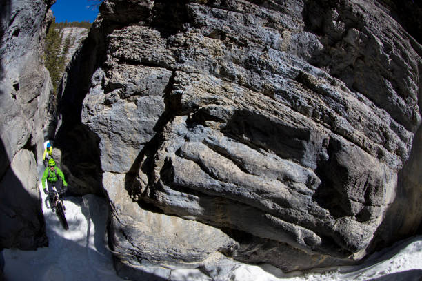 Filar Abazego Abazy Pillar Jurassic bedrock, part of Brama Bolechowicka Gate limestone rock formation in Dolina Bolechowicka Valley within Cracow Valleys landscape park in Lesser Poland