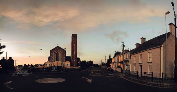 istock Dusk over the town 1226289698