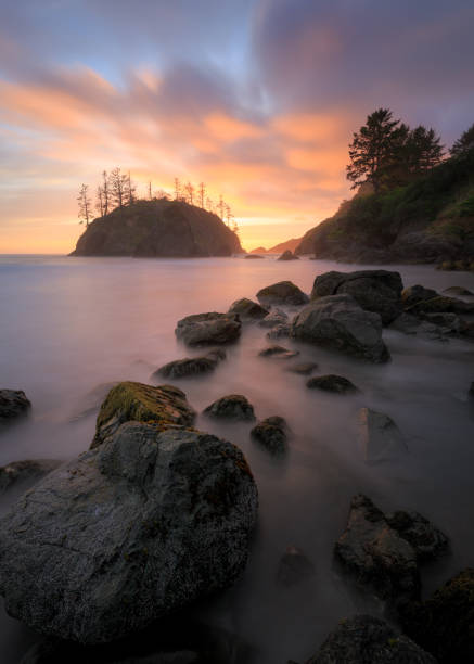 istock Sunset at a Rocky Beach, Northern California Coast 1226291919