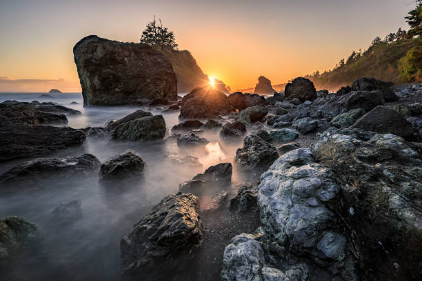 istock Sunset at a Rocky Beach, Northern California Coast 1226292105