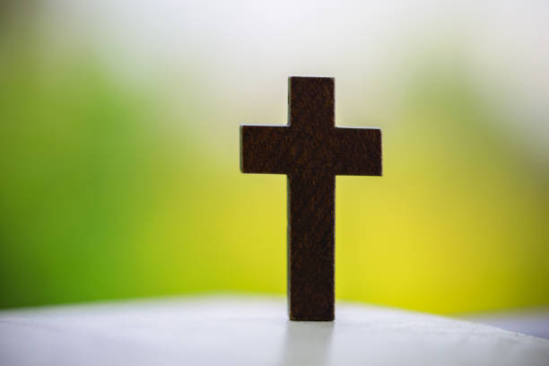 istock Wooden cross in nature 1226293060