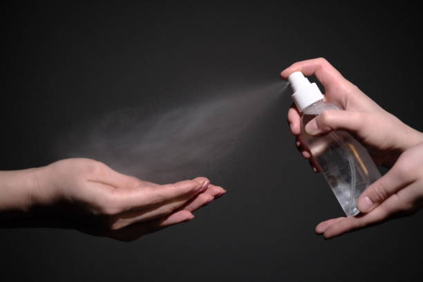 istock sanitizer in hands  Medical care 1226295404