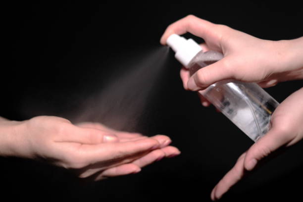 istock sanitizer in hands  Medical care 1226295443