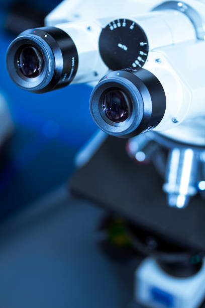 istock Close-up Laboratory Microscope, Medical Equipment 1226297997