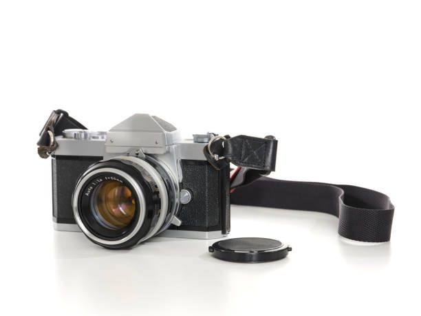 istock Antique 35mm Film Camera Isolated on White Background 1226299764