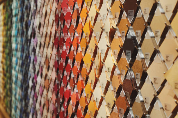 istock Pattern of colour choices on the wall in japan 1226302246