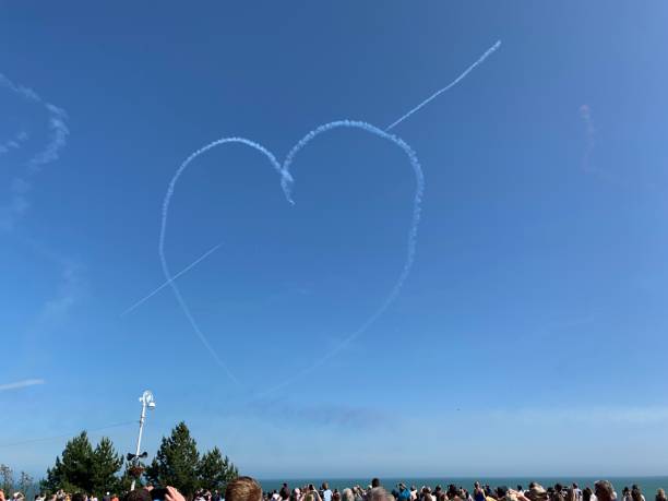 istock Sky writing, love hart with Cupid’s arrow 1226304782