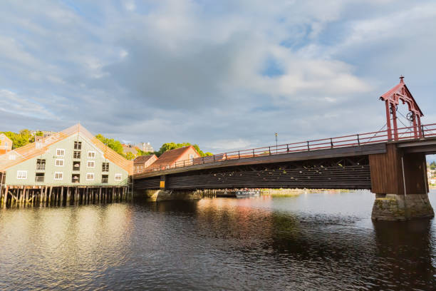 istock old red drawbridge in trondheim, norway 1226305789