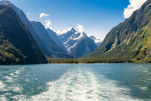 The Beautiful Milford Sound's fiord land in the south island of New Zealand.