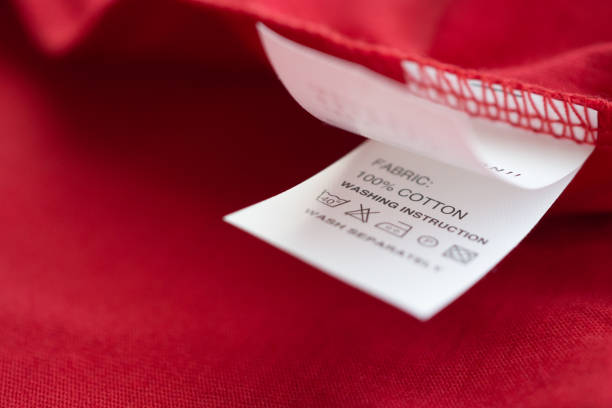 istock White laundry care washing instructions clothes label on red cotton shirt 1226317889