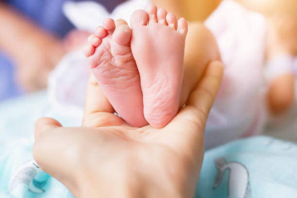 istock Cute asian baby newborn close up 1226321971