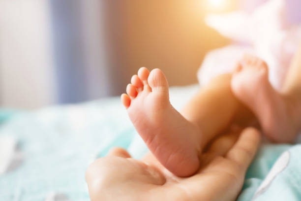istock Cute asian baby newborn close up 1226321978