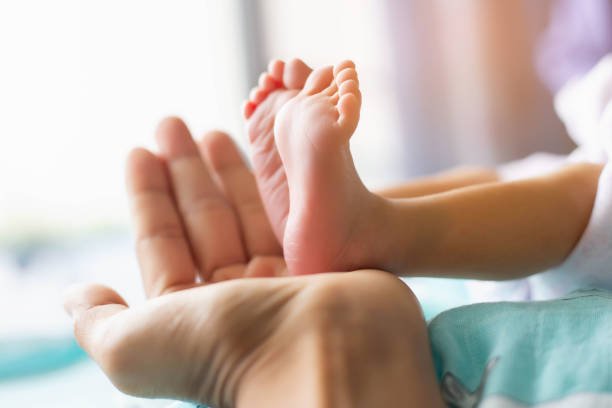 istock Cute asian baby newborn close up 1226321982