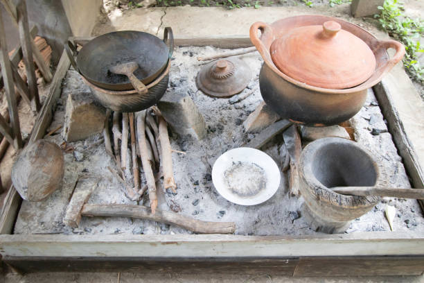 istock Kitchen Ancient style and kitchen equipment in old houses 1226330684