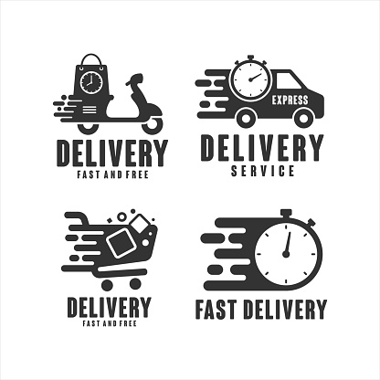 Fast delivery service vector design