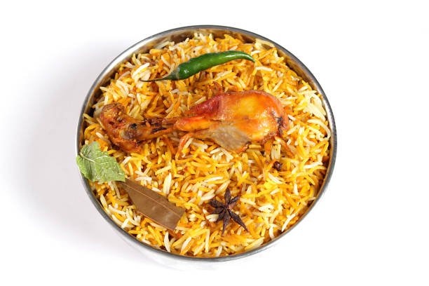 Indian Traditional Bombay Biryani, Chicken Biryani is a Special Pakistani Food.