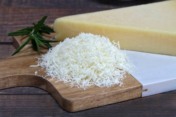 istock Shredded parmesan cheese macro with narrow selective focus. 1226335720