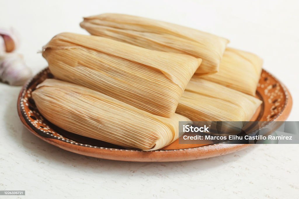 tamales mexicanos, mexican tamale, spicy food in mexico Tamale - Food Stock Photo