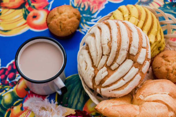 Conchas Mexico, mexican sweet bread traditional bakery of Mexico
