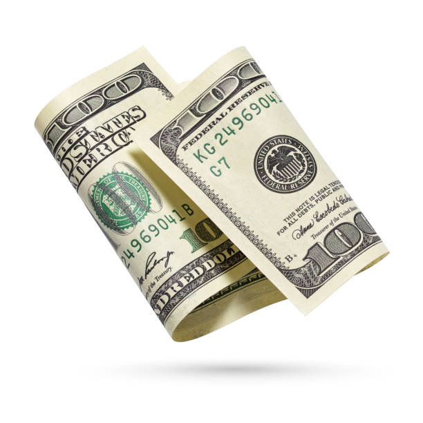 istock One hundred dollars bill isolated on a white background. 1226341347