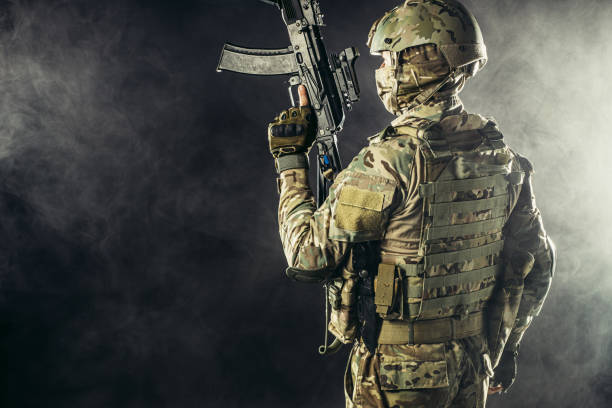 istock russian military forces in foggy space 1226342293