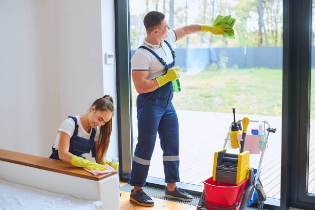 istock Energetic team of janitors do successful work 1226344970